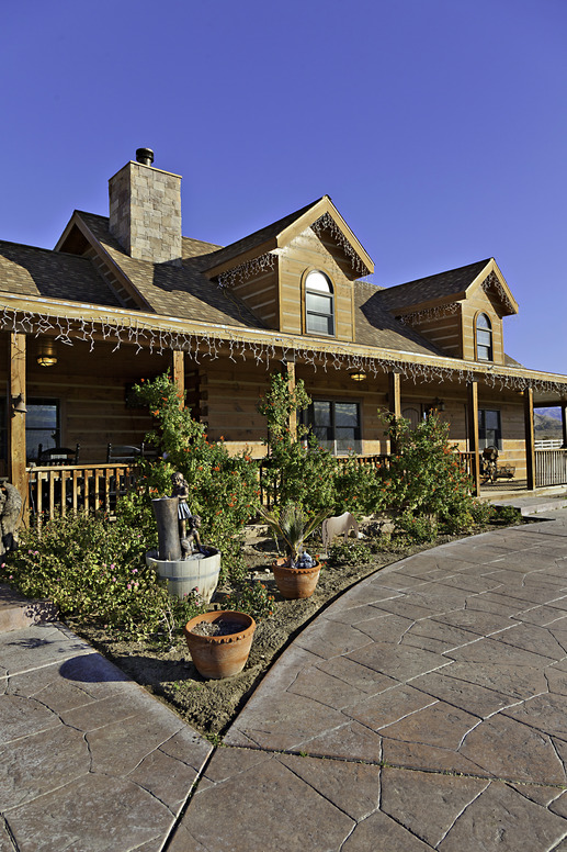 Entrance to a ranch home exterior Adelaide