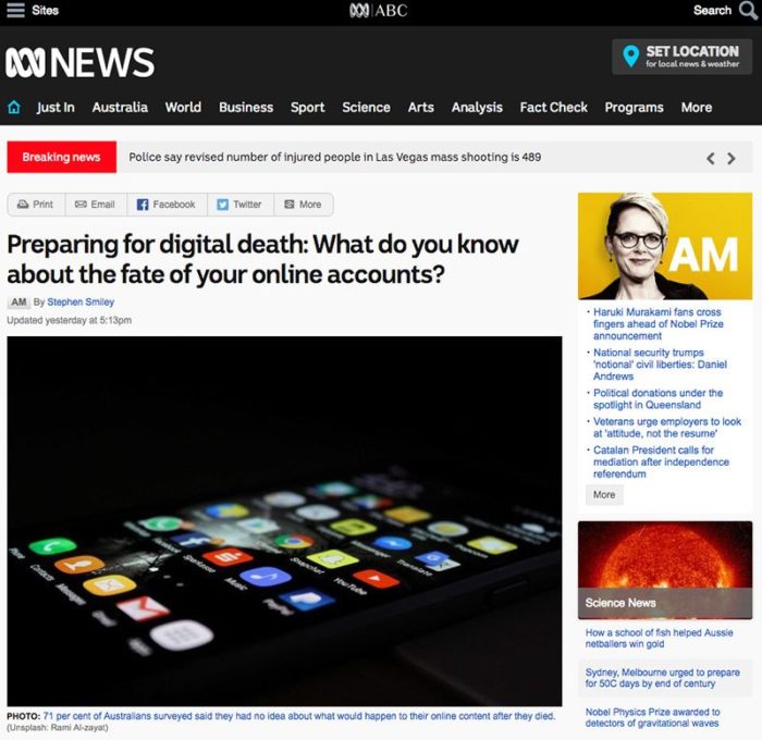 Preparing for digital death Genders and Partners | Preparing for digital death