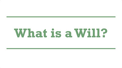 What is a Will?| Genders - Adelaide