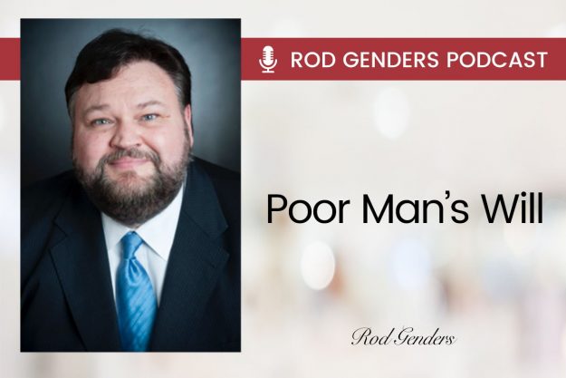 poor mans will podcast by rod genders